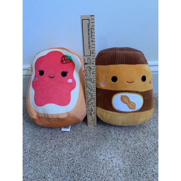 Squishmallows Plush Peanut Butter & Jelly Set - Super Soft &‎ Adorably Cute - Picture 2 of 6
